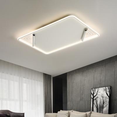 China Outdoor mounted surface mounted black square simple led ceiling lamp led ceiling light for hotel engineering on sale for sale