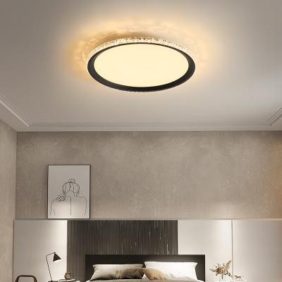 China Surface Mounted 2021 Unique Round Graphite Ceiling Light Lamp 40W Round Shape Living Room Ceiling Lights for sale