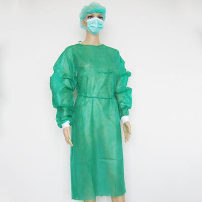 China Disposable and Useful SMMS Surgical Gown Sterile Disposable Disposable Patient Gown for sale