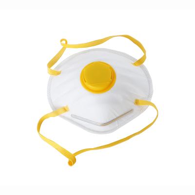 China Eco - Friendly Disposable Cup Form White Face Mask With Valve Disposable Face Mask for sale