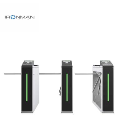 China Security Tripod Turnstile Barrier Gate RFID Face Recognition 304 Stainless Steel Turnstile for sale