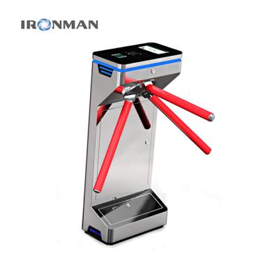 China 304 Stainless Steel Vertical Tripod Turnstile , Face Recognition Pedestrian Turnstile Gate zu verkaufen