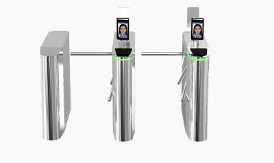 China Face Recognition Vertical Tripod Turnstile Gate 304 Stainless Steel 550-600mm Channel Width 450* 240* 1000mm for sale