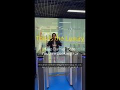 biometric flap barrier handicap turnstile entry systems for high end place