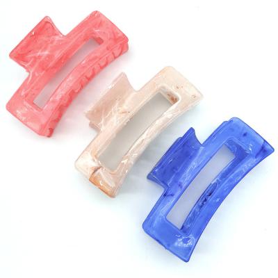 China Fashion New Fashion Ladies Hair Accessories Marble Acrylic Hair Claw Clips for sale