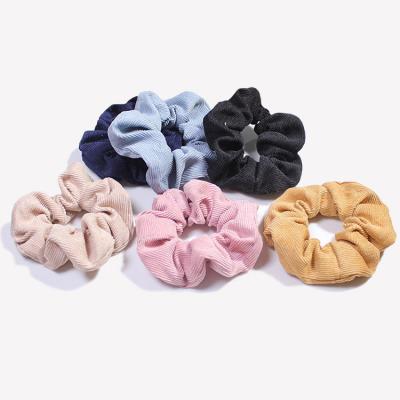 China Fashionable wholesale fashionable fabric solid color elastic hair ring, hair band. Female hair accessories. for sale