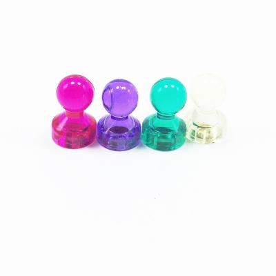 China Promotional Strong Magnetic Clear Magnetic Pushpin Color Nail Chess Pieces Toy [LYC] Magnetic Particles Magnetic Snap for sale