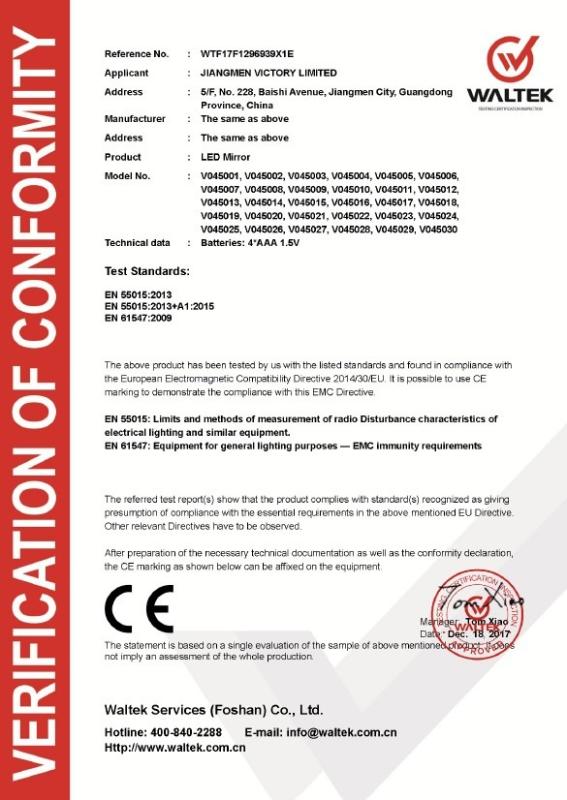 CE - Jiangmen Victory Limited