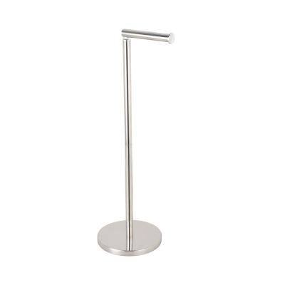 China High Quality Free Standing Stainless Steel Bathroom Toilet Paper Roll Holder Free Standing for sale