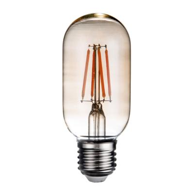 China Single Modern LED Filament Bulb Hard Transparent Housing E27 T45 Outdoor Shatterproof Light for sale