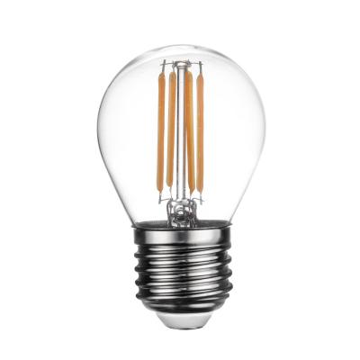 China Modern Simple The Most Popular G45 LED Filament Bulb Transparent LED Warm White Bulb Factory Price for sale