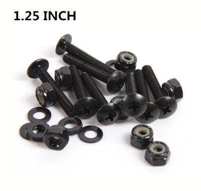 China SKATERGEAR Steel 1.25 Inch Hardware Screws & Bolts Grade 1 Skateboard 8 1/4 for sale