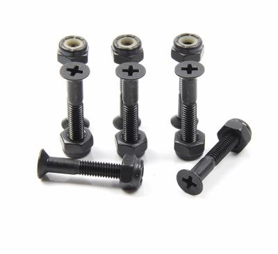 China SKATERGEAR Skateboard Steel Titanium Material Bolts 1 3/20 INCH for sale