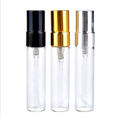 China Personal Care 100pcs/lot 5ml Mini Spray Bottle For Perfume Travel Portable Glass Bottles Sample Vials Refillable Bottles for sale