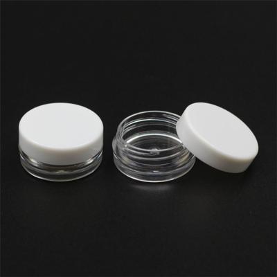 China Packing 2021 Simple And Compact Cost Effective Clear Black Plastic Cosmetic Jar Cosmetic Jar for sale