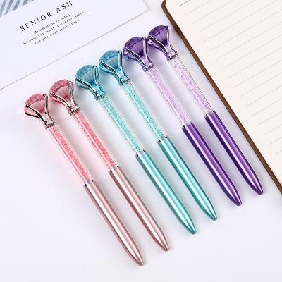 China Metal Luxury Crystal Pen Gift Hot Sale Novelty Custom Logo Color Diamond Pen For Gift for sale