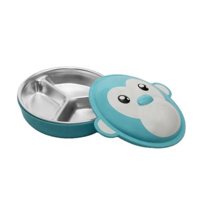 China Sustainable Stainless Steel PP Baby Food Keep Warm Dish Heating Plates For Food Container for sale