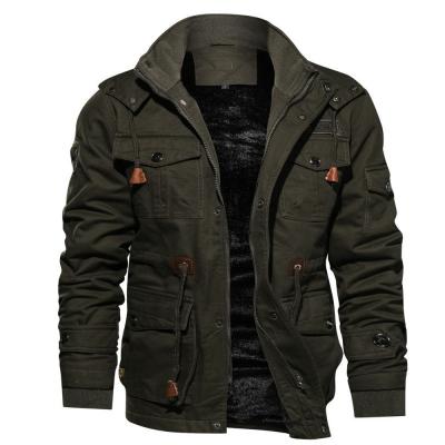 China QUICK DRY High Quality Thickening Warm Military Style Bomber Men's Jacket Men Plus Size Jackets for sale