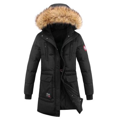 China QUICK DRY winter loose casual single windproof cuff thickened plus size faux fur jacket hooded men's coat for sale