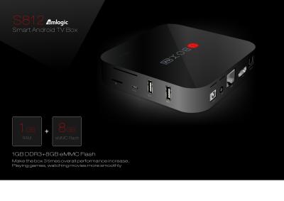 China Amlogic S812 Quad Core Smart TV Box HDMI XBMC / KODI 4K Video Output 1G DDR3 8G Flash for sale