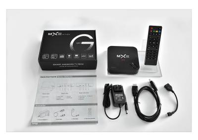 China Viererverseilen Sie Kern XBMC/KODI intelligenten Fernsehkasten 4K Video-HDMI ausgegebenes volles HD 1080P/HEVC H.265 zu verkaufen