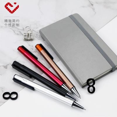 China Pen China Manufacturers Price 14.2CM Length Solid Color Metal Body Tip Promotional Ball Pen for sale