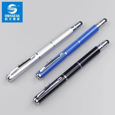 China Multi Function Stylus Pen 3 in1 Promotional Metal Pen with LED Multifunctional Metal Pen for sale