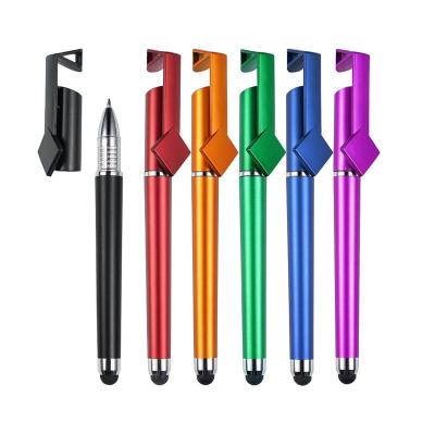 China Mobile Stand Stylus Pen Multi Function Active Ball Pen Plastic Promotional Type With Touch Screen End for sale