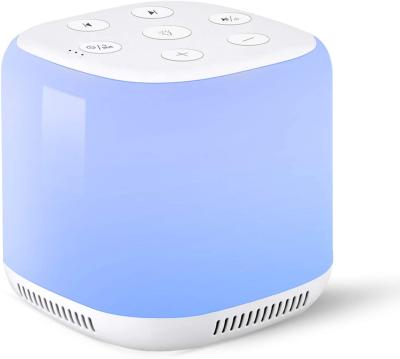 China Portable Bedroom Baby Sleep White Noise Light Machine with RGB Night Light for Baby for sale