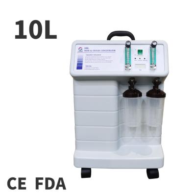 China High Quality Household 10LPM Medical Oxygen Concentrator Portable Dual Spring 93% Purity O2 Stationary Oxygenerator LFY-I-5A-01(10Edtion) for sale