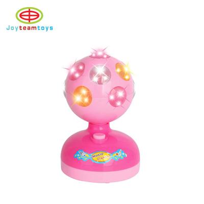 China Kitchen Set Appliance Toys New Promotional Gift Disco Ball Toys Pretend To Play Home Party Toys Stage Lights Toys For Kids for sale