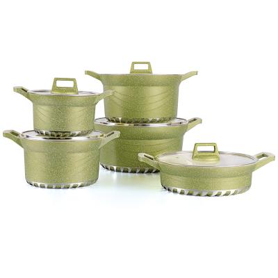 China Shoucheng Viable High Quality Aluminum Nonstick Cookware Sets for sale