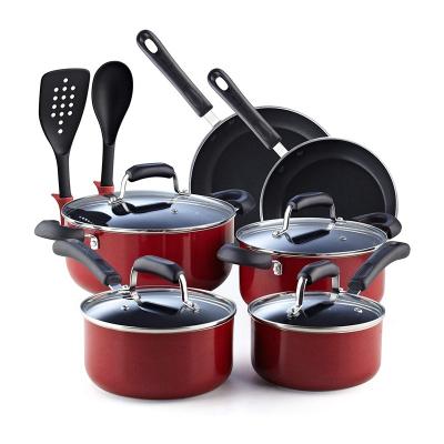 China Viable Hot Selling Nonstick Cookware Sets Wholesale Non Stick Pressed Cookware Sets for sale