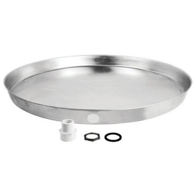 China Aluminum Water Heater Shoucheng Water Heater Drain Pan With Large PVC Fittings for sale