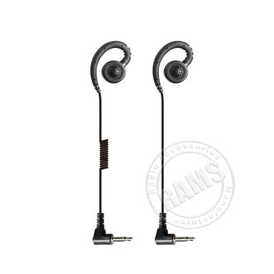 China C-Shape Ear Hook 3.5mm Jack Listening Only Headset Earphone Two Transceiver Walkie Radio Ear Hook Radio for sale