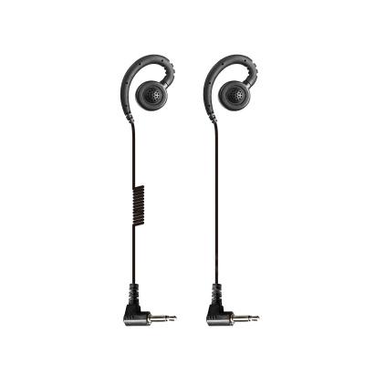 China Perfect sound two way radio C shape earhook only listen to earphone 3.5mm wired earphones headset for sale