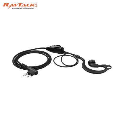 China In-ear Braided Fiber Cable Earphone For Motorola 2 PIN Radios CP200, CP110, CP040 for sale