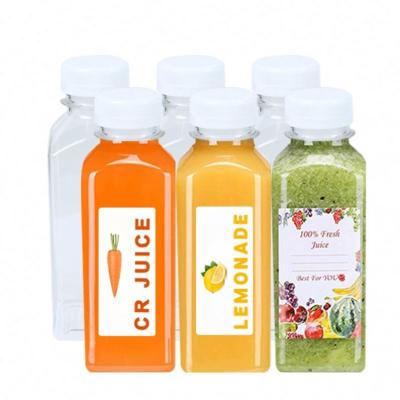 China 10 oz Bpa Free Plastic Drinking Squeezer Pet Water Bpa Juice Bottle Custom Beverage Bottle With Cap for sale