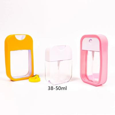 China Cosmetic Plastic Flat Pocket Sprayer Credit Card 50Ml Portable Spray Bottle for sale