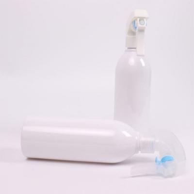 China Daily Supplies 300ml White Soray Bottles Multiuse Spray Cleaning Bottle 500Ml 16oz Clear Plastic Bottles With Custom Caps Logo for sale