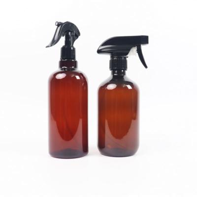 China Daily Supply 16 With Sprayer 8 Ounce Plastic Amber Spray Bottle 500Ml for sale