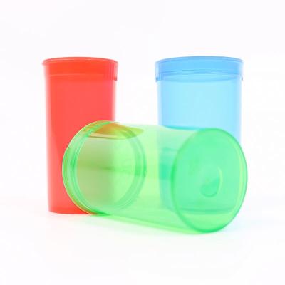 China Medicine 13 Dram Pill Bottles Pop Top Caps Empty Prescription Vials With Lids for sale