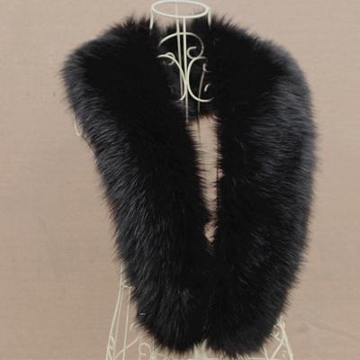 China Soft White Fashion Artificial Fox Fur Collar For Hooded Coat for sale