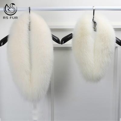 China Wholesale Custom Color Fur Detachable Junction Soft Hand Feeling The Real Panel The Fox Collar For Leather Jacket for sale