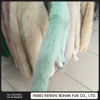 China Soft Real Fur Trim / Wholesale Fox Fur Trim /Detachable Fox Fur Collar for sale