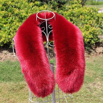 China Smooth Faux Rabbit Fur Collar For Ladies for sale