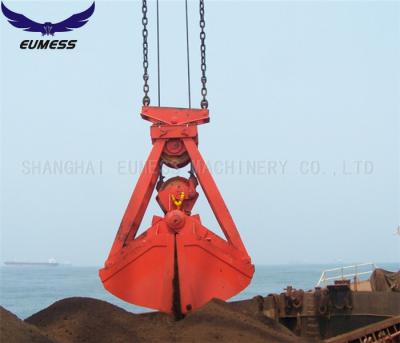 China High Capacity 12.5T Four Ropes Clamshell Mechanical Grabs For Loading Mineral Powder for sale