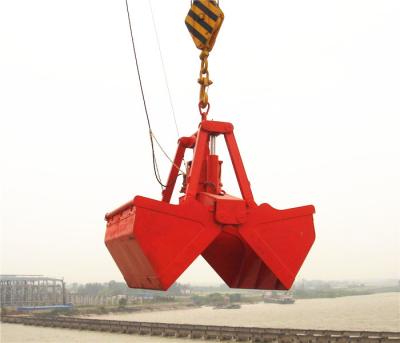 China ISO Standard 25T 6 - 12m³ Electro Hydraulic Clamshell Grab  for Bulk Carrier Ship Crane for sale