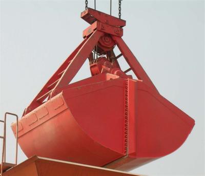 China 16 Ton Four Rope Mechanical Grabs Clamshell Grab for Loading Grains Leakage-proof for sale