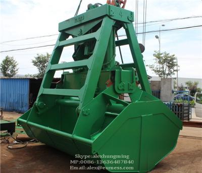 China 25 Ton Single Rope Remote Control Grab 6m3 - 12m3 for Loading Bulk Materials for sale